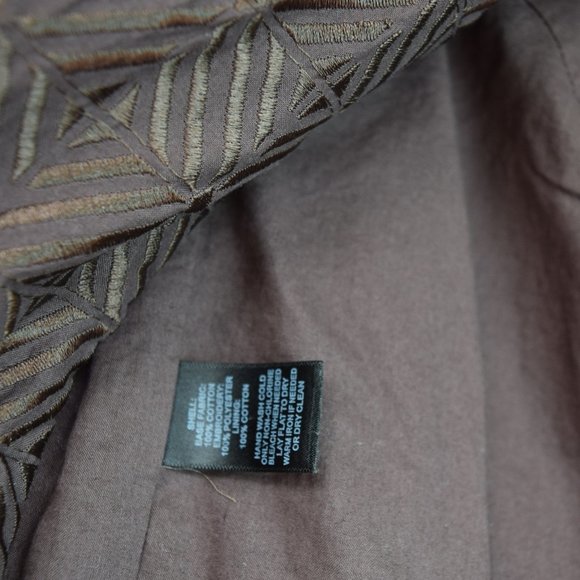 WHBM Espresso Textured Sleeveless A-Line Dress - Picture 9 of 9